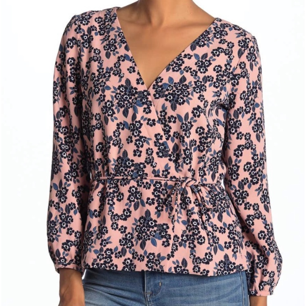 NWOT J Crew wrap shirt